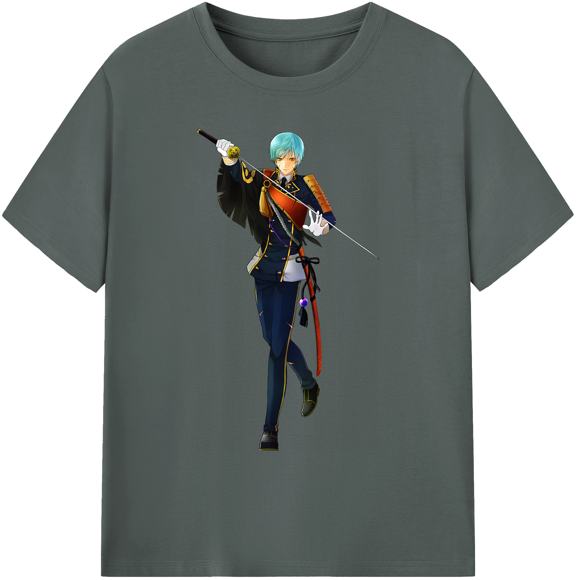 （画像用） 刀剣乱舞 Touken Ranbu 綿100％ メンズ半袖Tシャツ｜肌触りやわらか＆通気性